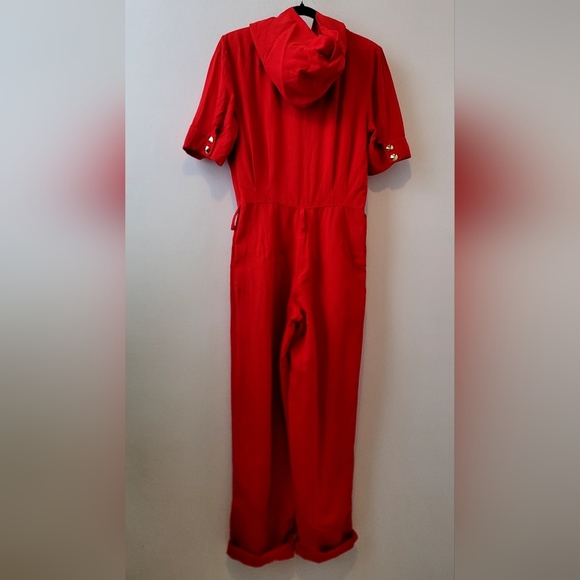Vintage red hooded Jumpsuit  (Mondi) - Picture 2 of 8